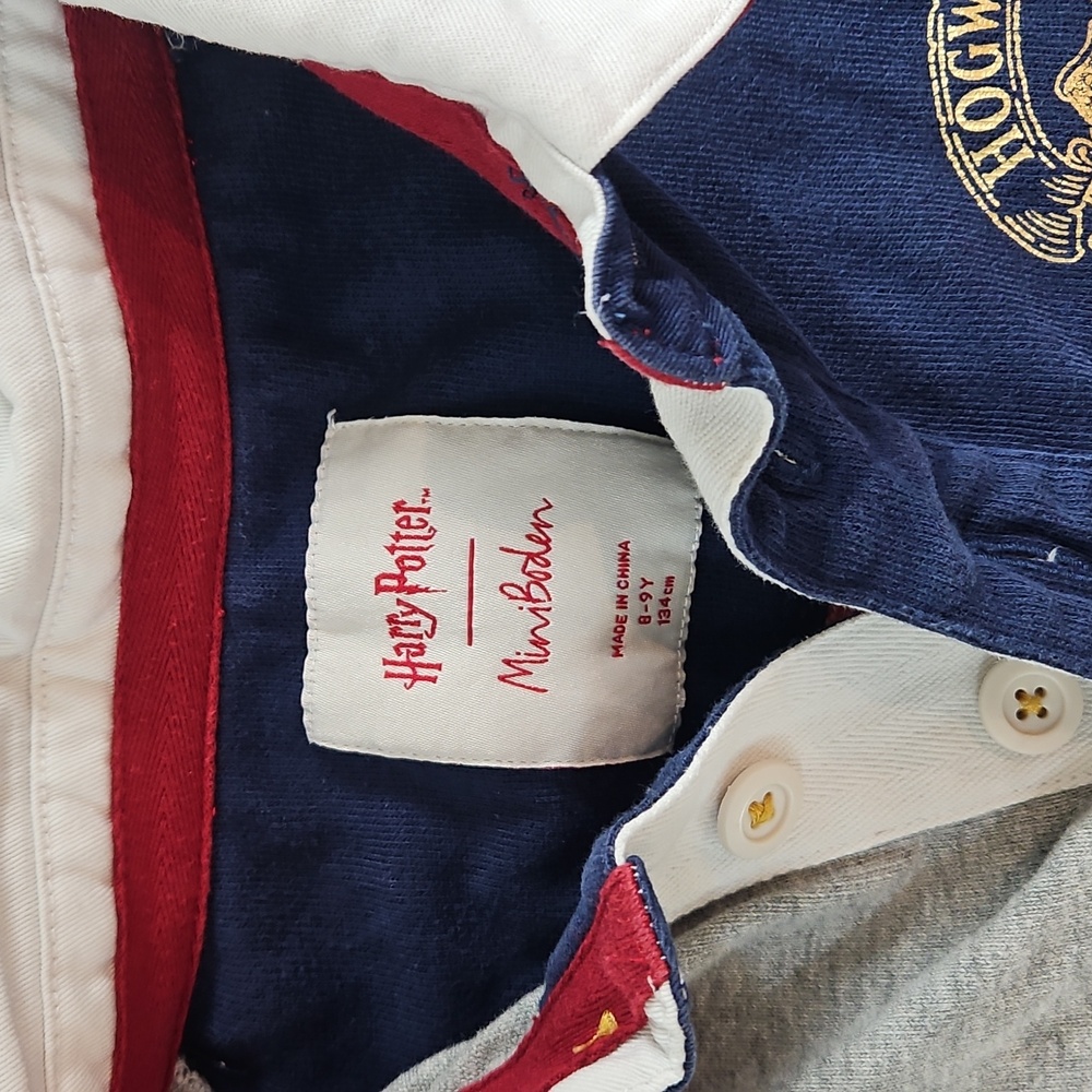Harry Potter / Mini Boden Dress. Colorful Polo With Pockets - Picture 2 of 5